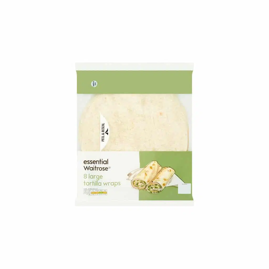 8 large tortilla wraps